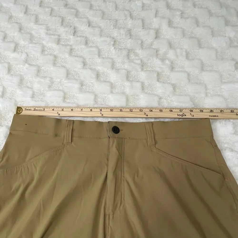 Orvis 38x29 Khaki Stretch Hiking Pants Water Repellent Outdoor Travel Pockets